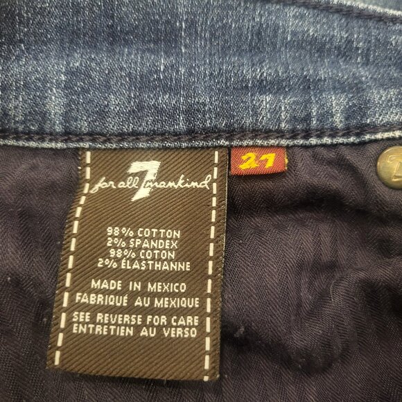 7 For All Mankind Gwenevere Skinny Jeans Size 27 Y2K Jeans - Picture 6 of 7
